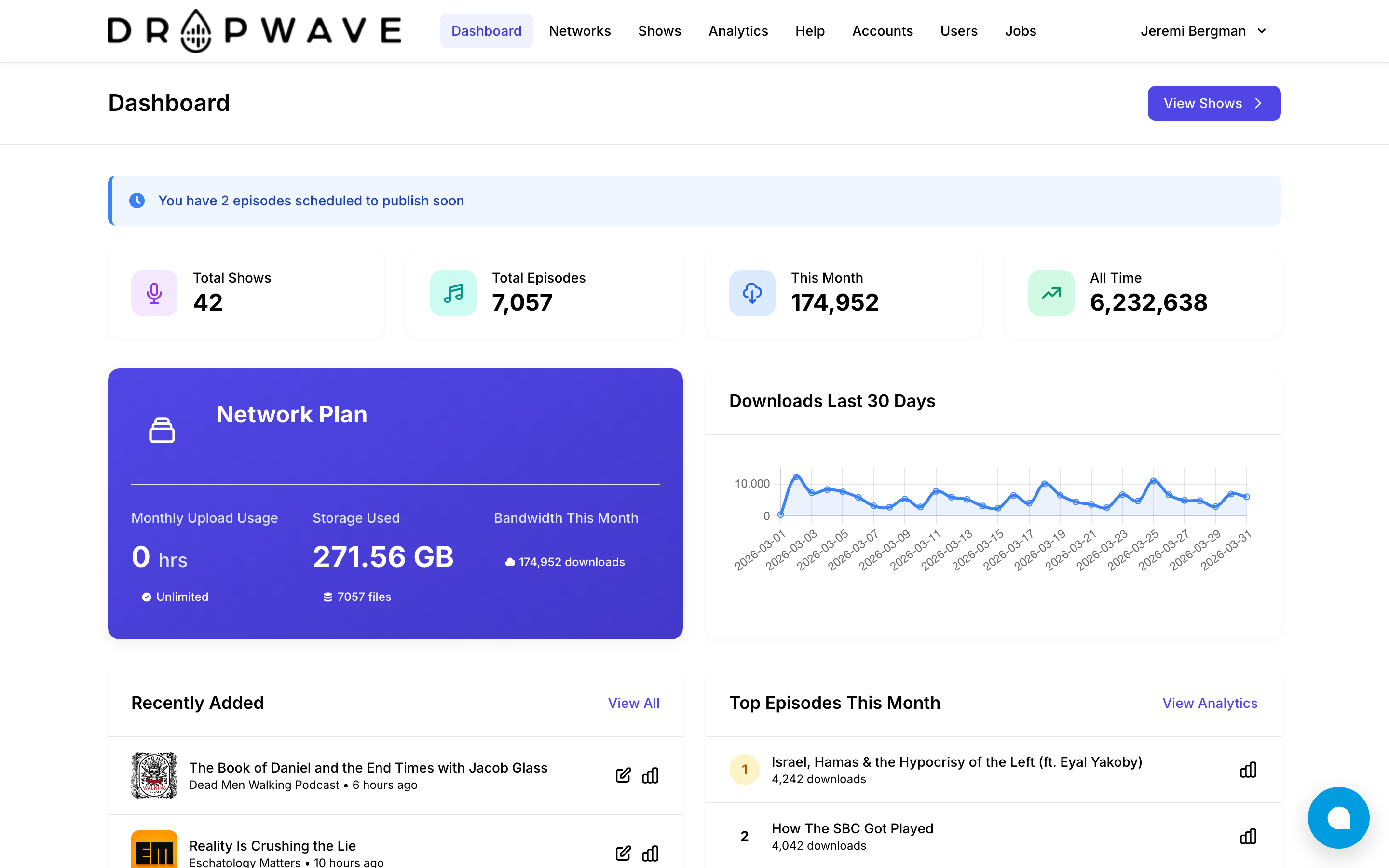 Dropwave Dashboard